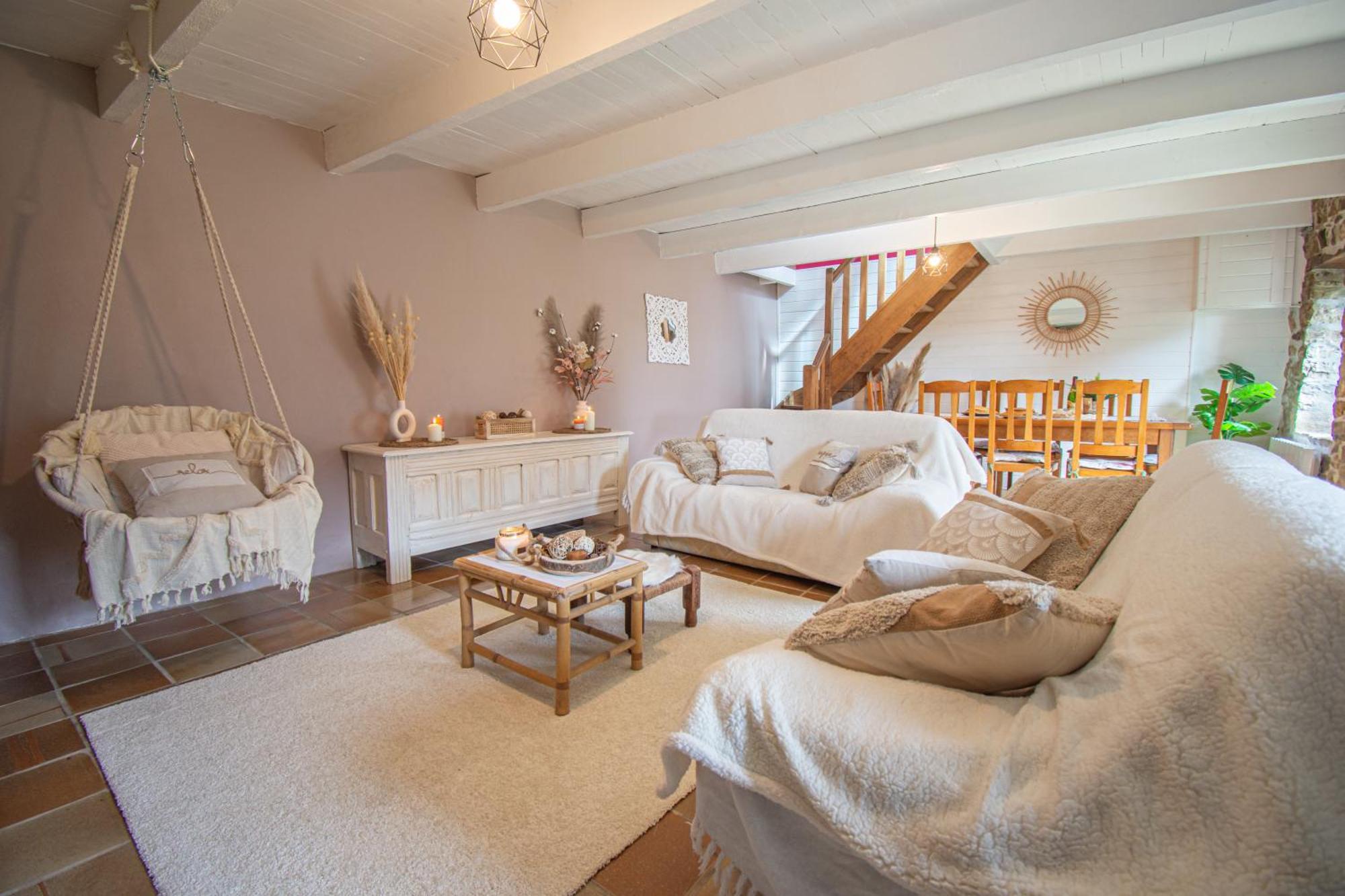 Ti Vaen I Maison Traditionnelle Bretonne & Sauna Lanvéoc Exteriör bild