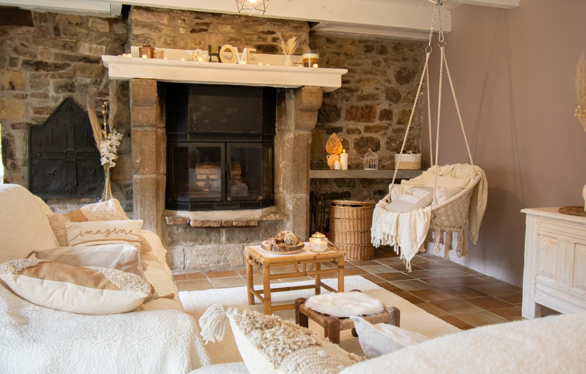 Ti Vaen I Maison Traditionnelle Bretonne & Sauna Lanvéoc Exteriör bild